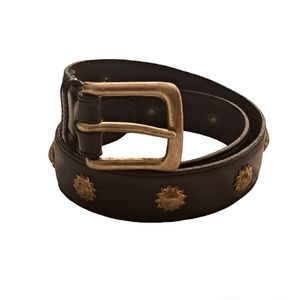 Calvin Klein Sun Hardware Leather Belt